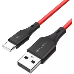 Kup Cablul BlitzWolf BW USB-A/USB-C-TC15 3A 1.8m (roșu) - BLZ559 - {ean13} - Sklep Home Screen