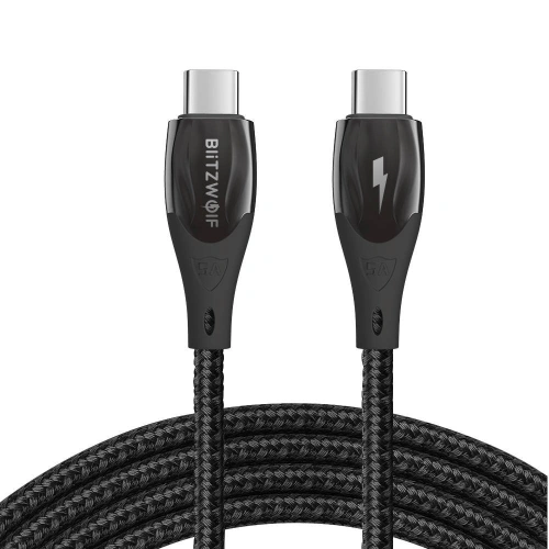 Kup Kábel BlitzWolf BW-FC1 USB-C/USB-C 96W, 5A, 1m (fekete) - BLZ560 - {ean13} - Sklep Home Screen
