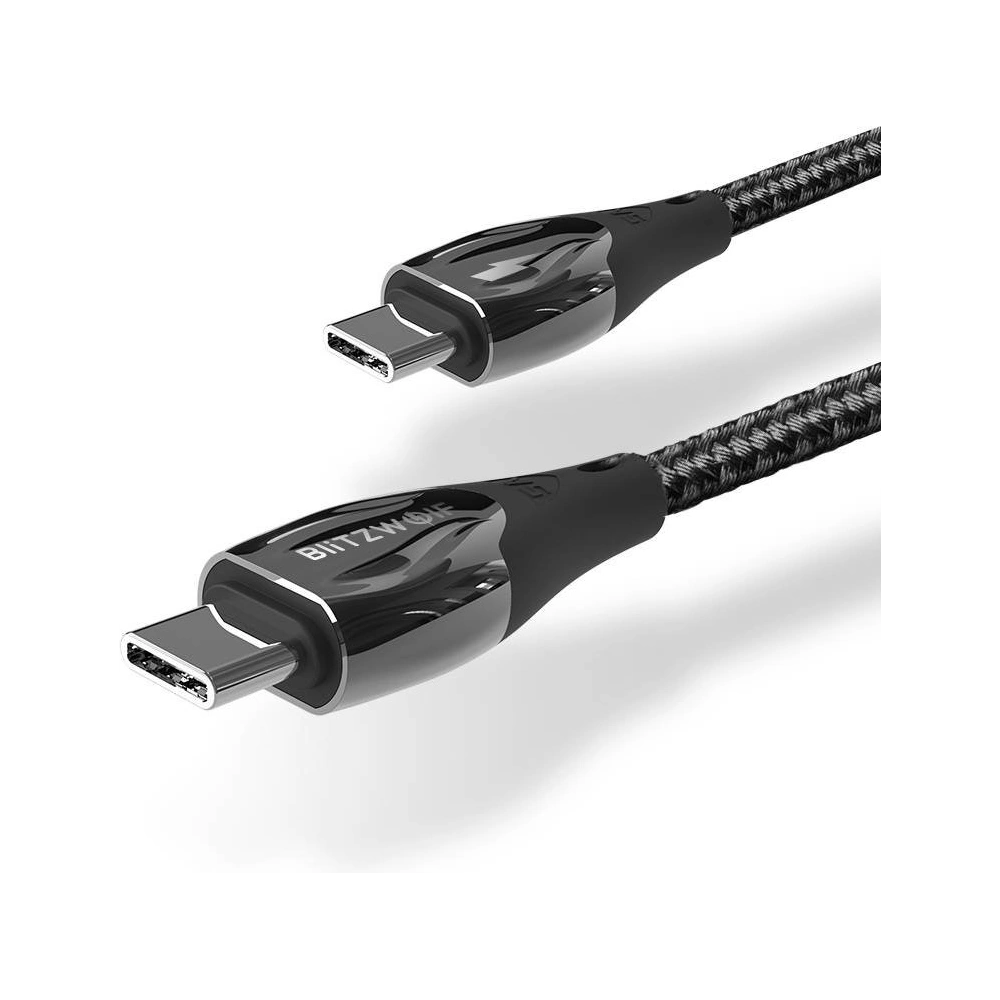 Kabel BlitzWolf BW-FC1 USB-C/USB-C 96W, 5A, 1m (czarny)