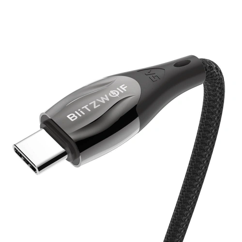 Kup Kábel BlitzWolf BW-FC1 USB-C/USB-C 96W, 5A, 1m (fekete) - BLZ560 - {ean13} - Sklep Home Screen