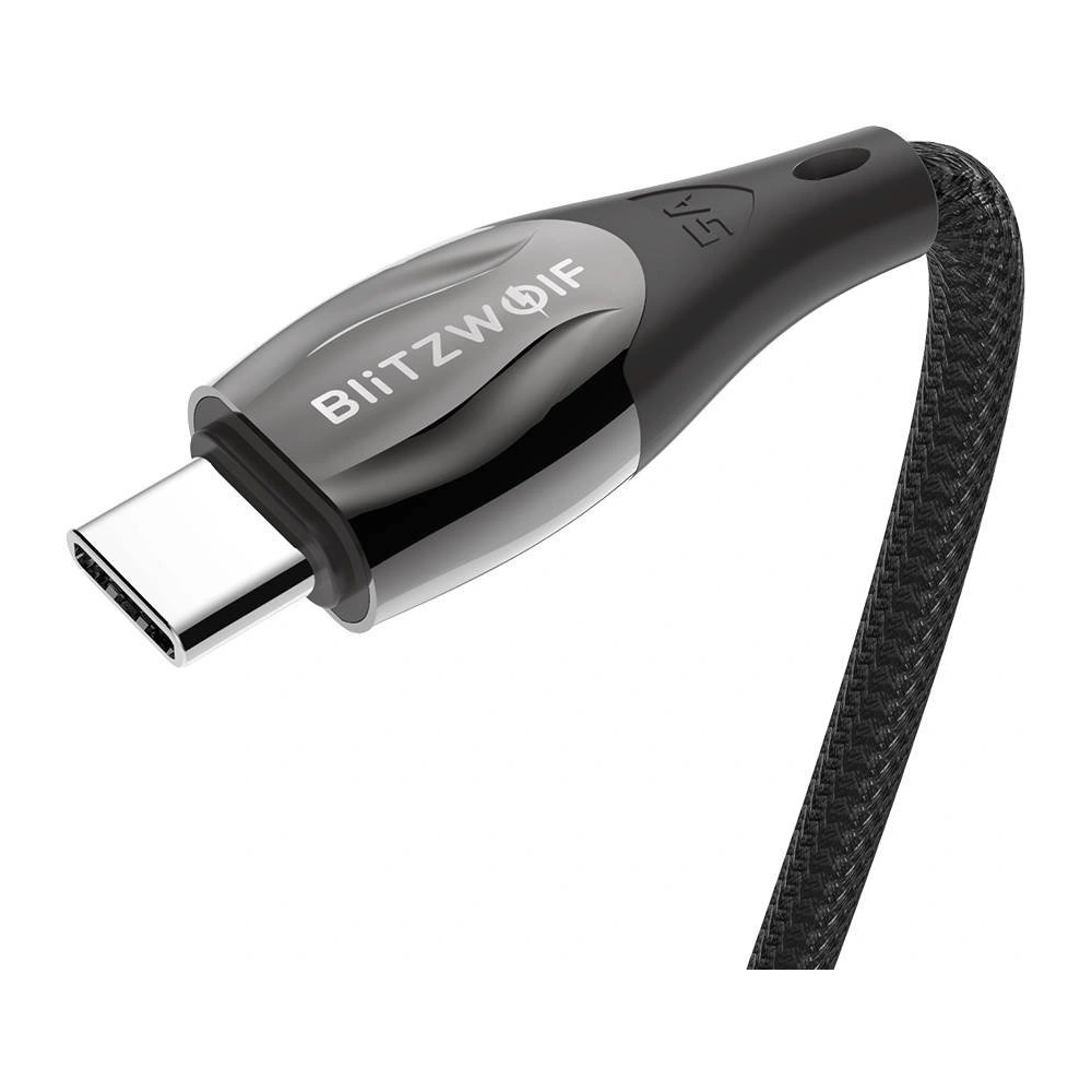 Kabel BlitzWolf BW-FC1 USB-C/USB-C 96W, 5A, 1m (czarny)