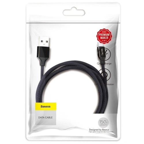 Kup Kabel Baseus Yiven USB-A/microUSB 1.5m 2A - černý - BSU4087 - {ean13} - Sklep Home Screen