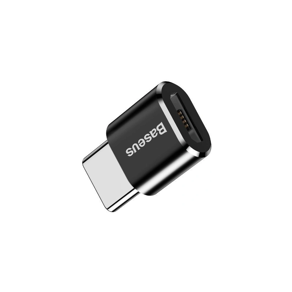 Adapter Baseus microUSB/USB-C - czarny