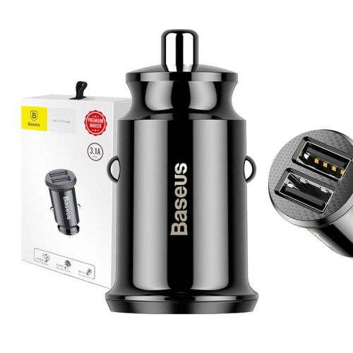 Kup Încărcător auto Baseus Grain 2xUSB-A 5V 3.1A (negru) - BSU4089 - {ean13} - Sklep Home Screen