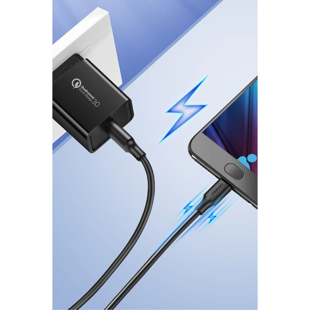 Kabel UGREEN USB-A/microUSB 2A 1m czarny