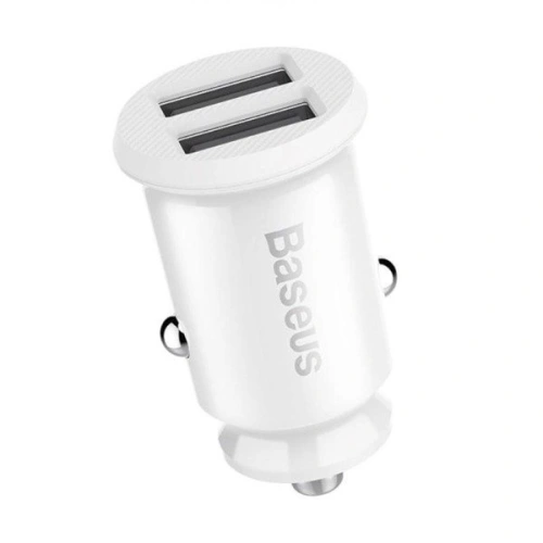 Kup Nabíječka do auta Baseus Grain 2xUSB-A 5V 3.1A (bílá) - BSU4090 - {ean13} - Sklep Home Screen