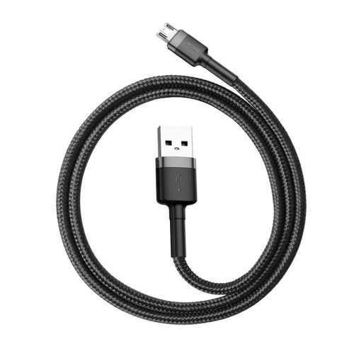 Kup Kábel Baseus Cafule USB-A/microUSB 2.4A 0.5m (szürke-fekete) - BSU4091 - {ean13} - Sklep Home Screen