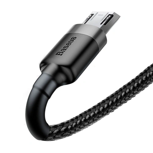 Kup Kábel Baseus Cafule USB-A/microUSB 2.4A 0.5m (szürke-fekete) - BSU4091 - {ean13} - Sklep Home Screen