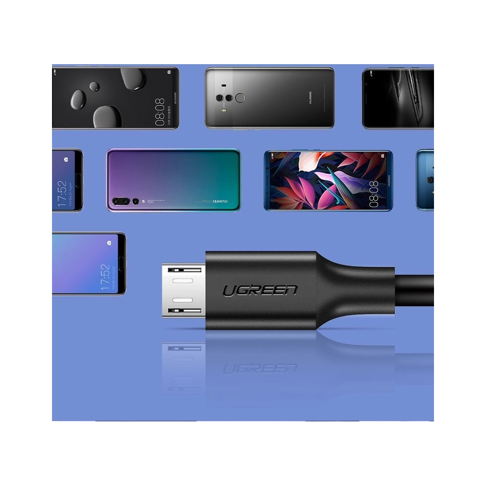 Kabel UGREEN USB-A/microUSB 2A 2m czarny