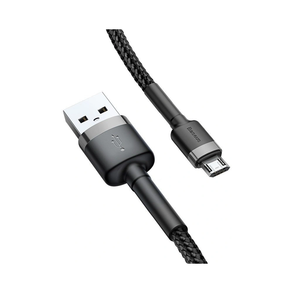 Kabel Baseus Cafule USB-A/microUSB 2.4A 1m (szaro-czarny)