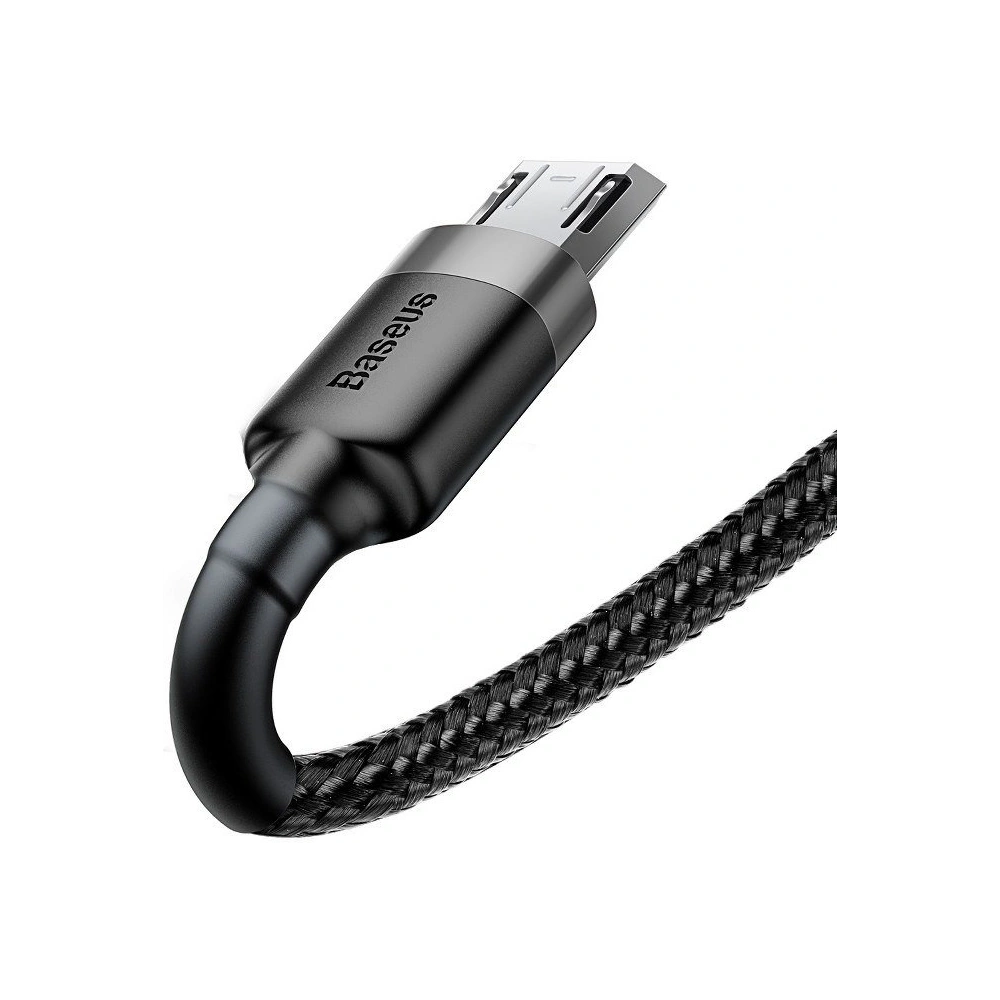 Kabel Baseus Cafule USB-A/microUSB 2.4A 1m (szaro-czarny)