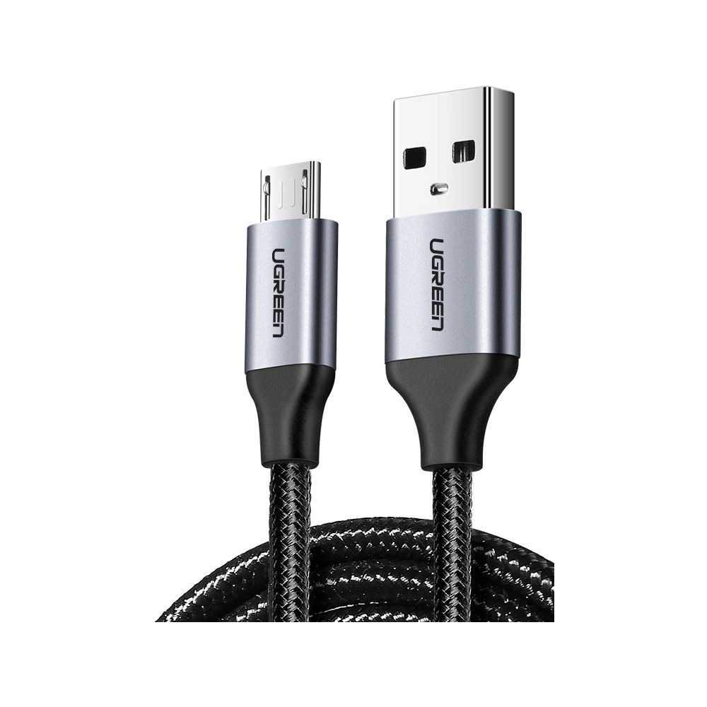 Kabel UGREEN USB-A/microUSB 1m szary