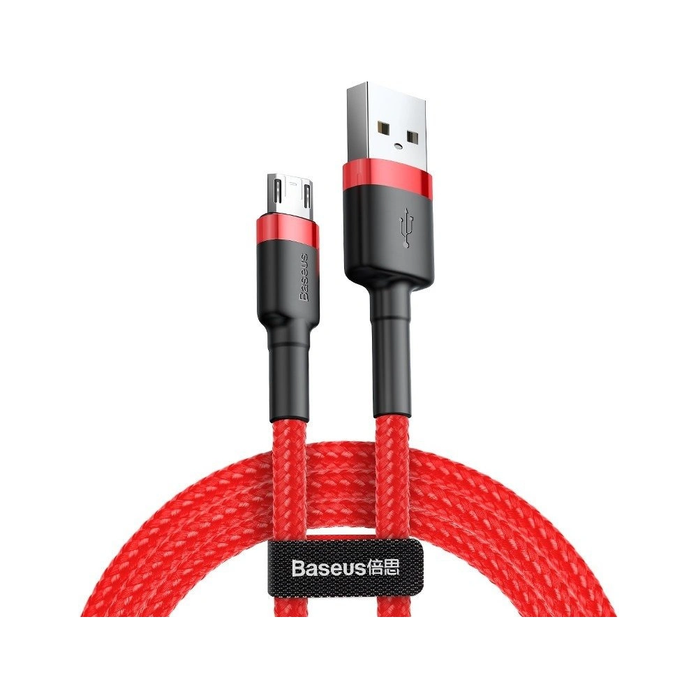 Kabel Baseus Cafule USB-A/microUSB 1.5A 2m (czerwony)