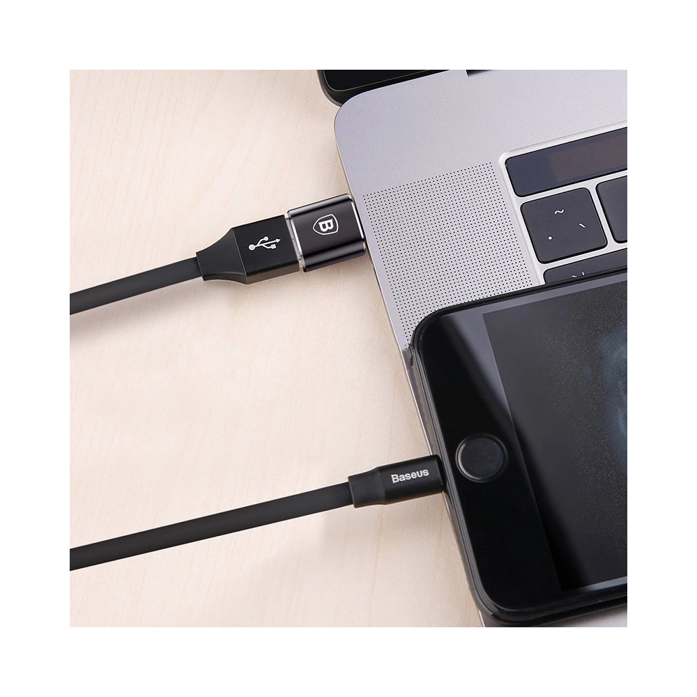 Adapter Baseus CATOTG-01 USB-A/USB-C OTG czarny
