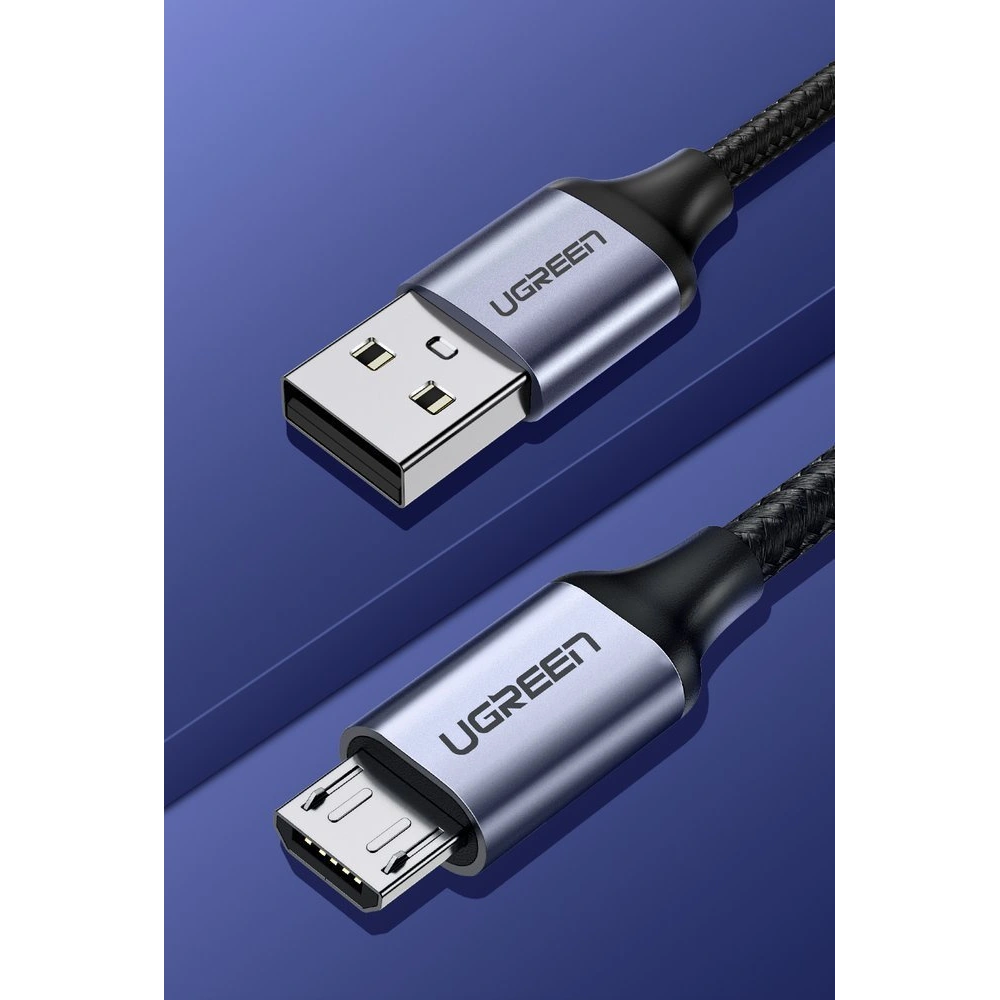 Kabel UGREEN USB-A/microUSB 2m szary