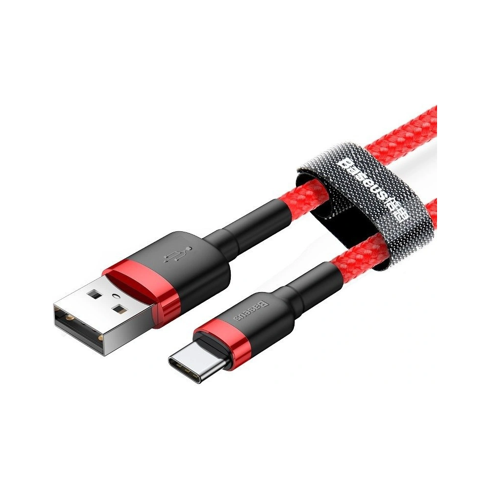 Kabel Baseus Cafule USB-A/USB-C 3A 0.5m (czerwony)