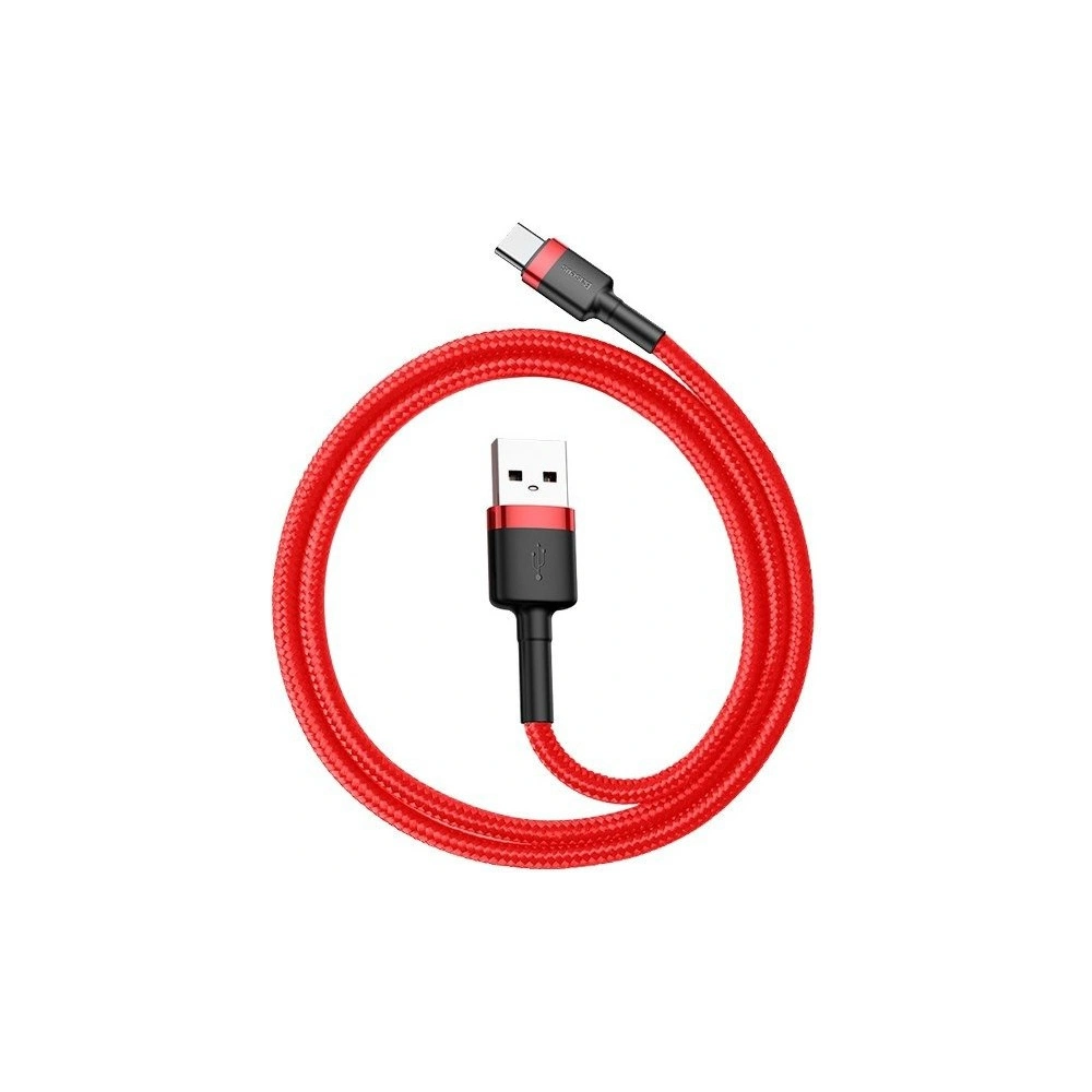 Kabel Baseus Cafule USB-A/USB-C 3A 0.5m (czerwony)