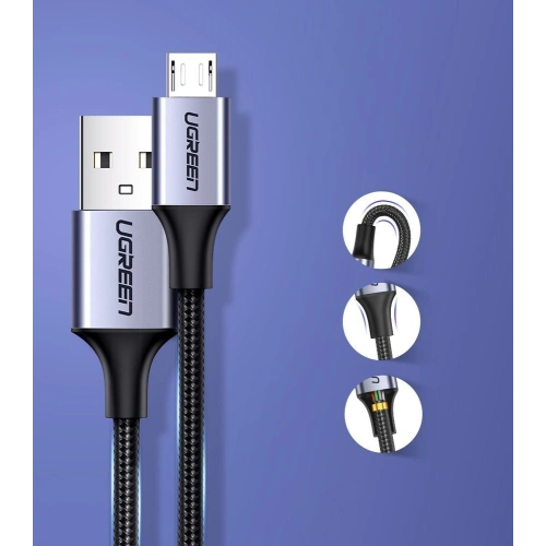 Kup Kabel UGREEN USB-A/microUSB 2m szary - UGR1559 - {ean13} - Sklep Home Screen