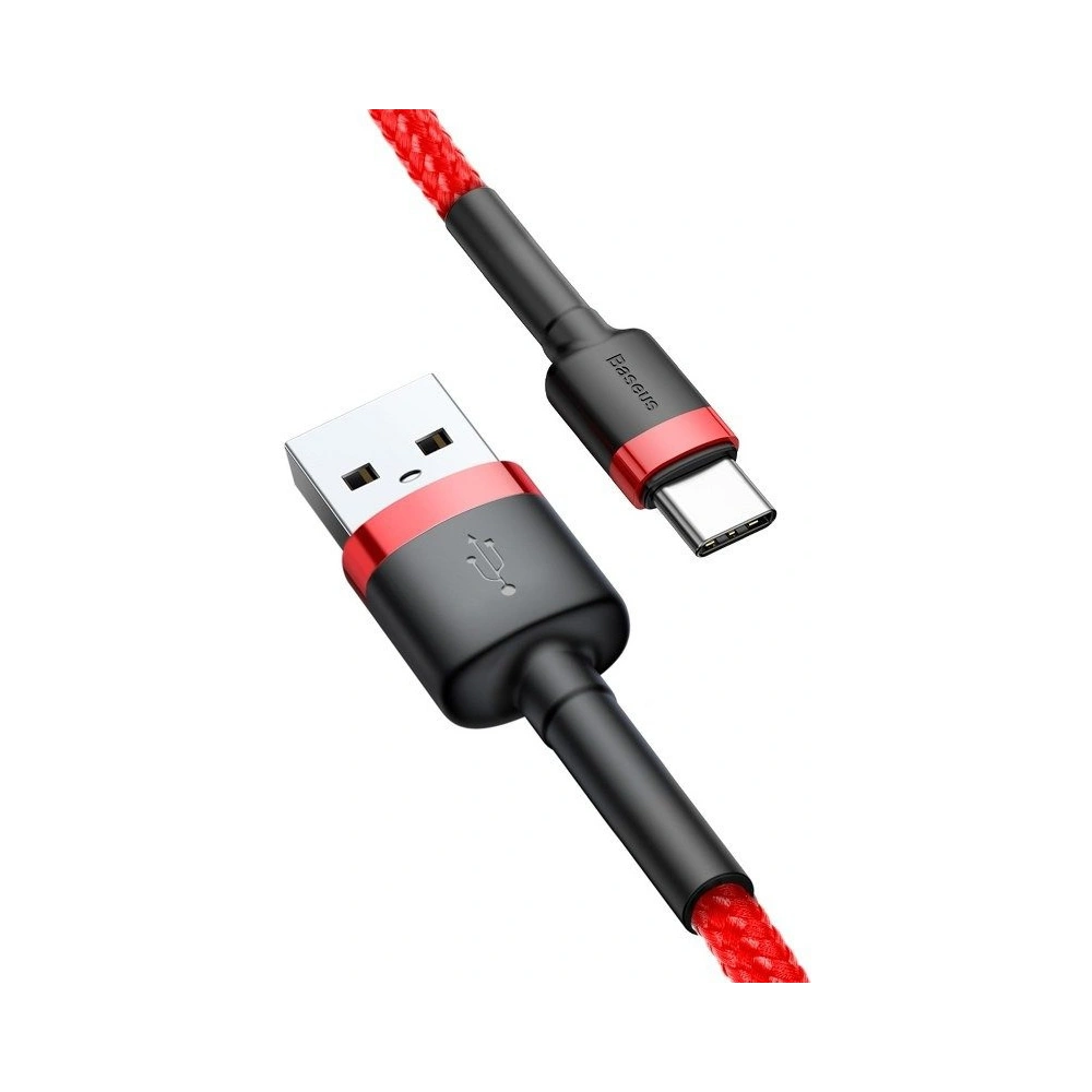 Kabel Baseus Cafule USB-A/USB-C 3A 0.5m (czerwony)