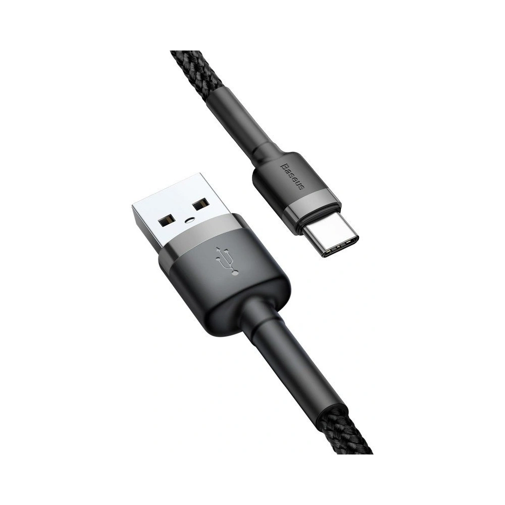 Kabel Baseus Cafule USB-A/USB-C 3A 0.5m (szaro-czarny)