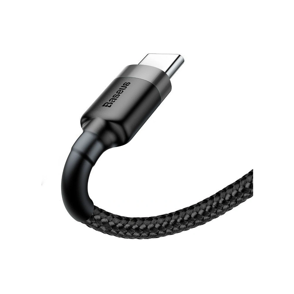 Kabel Baseus Cafule USB-A/USB-C 3A 0.5m (szaro-czarny)