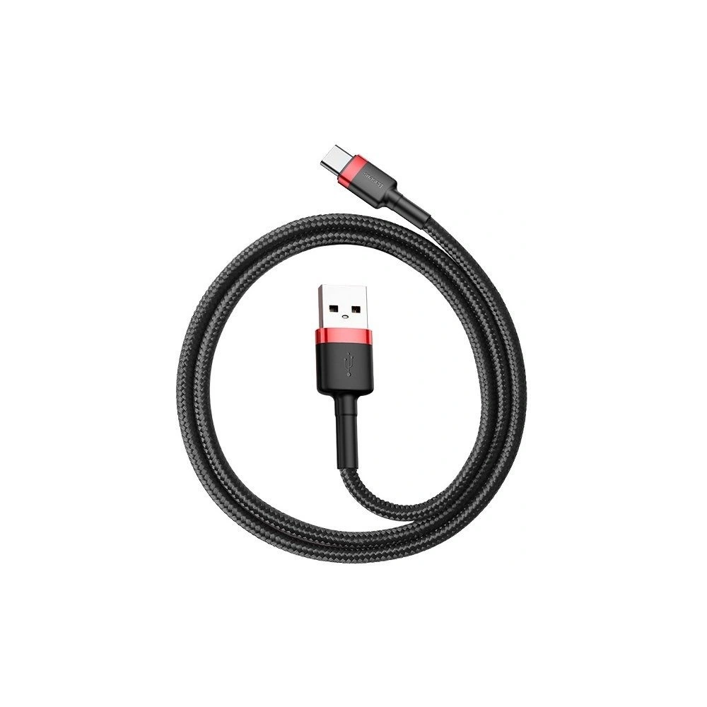 Kabel Baseus Cafule USB-A/USB-C 3A 1m (czerwono-czarny)