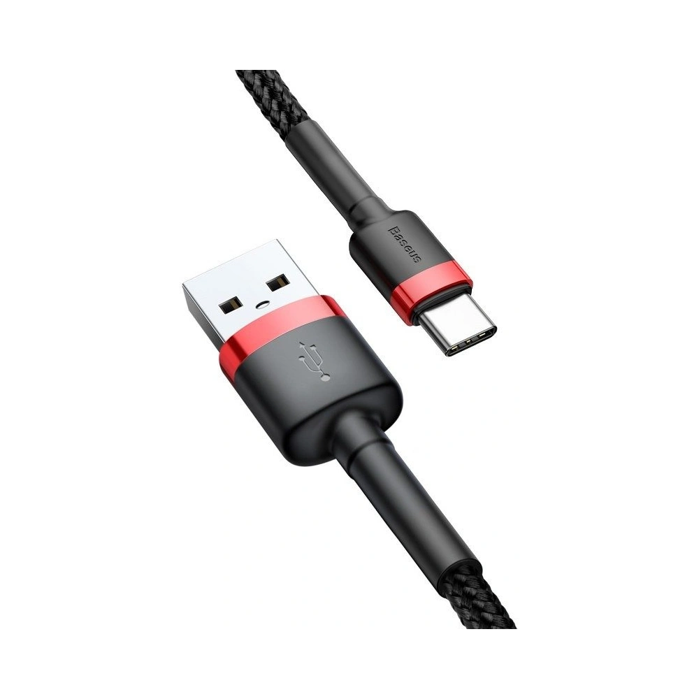 Kabel Baseus Cafule USB-A/USB-C 3A 1m (czerwono-czarny)