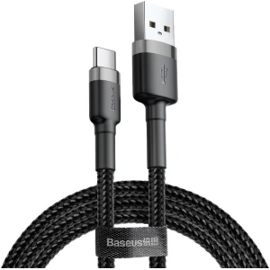 Kabel Baseus Cafule USB-A/USB-C 3A 1m (šedo-černý)