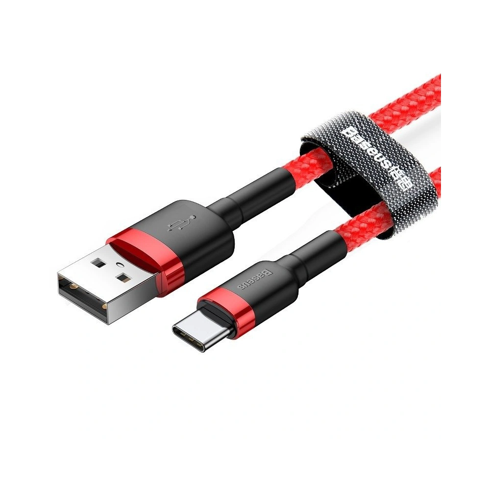 Kabel Baseus Cafule USB-A/USB-C 2A 2m (czerwony)