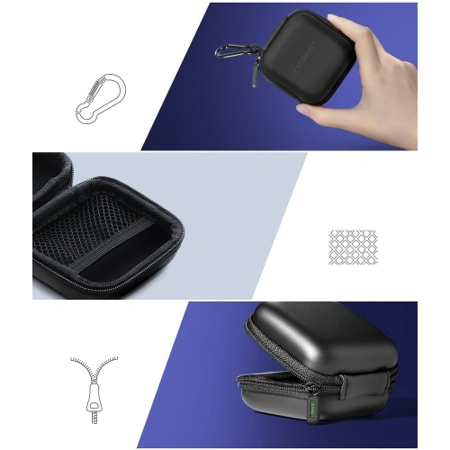 Kup Etui UGREEN cutie pentru căști 8 cm x 8 cm negru - UGR1563 - {ean13} - Sklep Home Screen