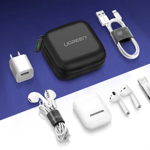 Buy UGREEN case for earphones 8 cm x 8 cm black - UGR1563 - {ean13} - Home Screen Store Europe