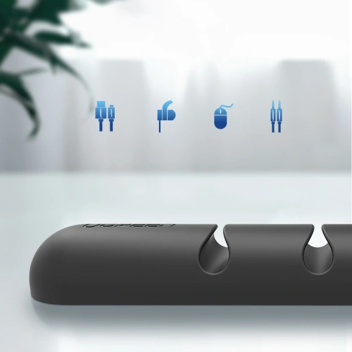 Kup Organizer pentru cabluri UGREEN LP114 autocolant 4 sloturi negru [2 PACK] - UGR1564 - {ean13} - Sklep Home Screen