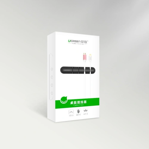 Kup Organizer pentru cabluri UGREEN LP114 autocolant 4 sloturi negru [2 PACK] - UGR1564 - {ean13} - Sklep Home Screen
