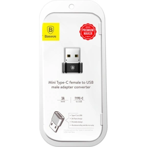 Kup Baseus Adapter USB-C/USB-A schwarz - BSU4106 - {ean13} - Sklep Home Screen