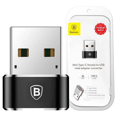 Kup Baseus Adapter USB-C/USB-A schwarz - BSU4106 - {ean13} - Sklep Home Screen