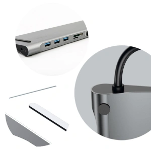 Adapter HUB Baseus Enjoyment 10w1 Apple MacBook stacja dokująca