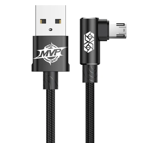 Kup Cablul unghiular Baseus MVP Elbow USB-A/microUSB 2m 1.5A negru - BSU4109 - {ean13} - Sklep Home Screen