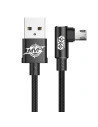 Kábel szögletes Baseus MVP Elbow USB-A/microUSB 2m 1.5A fekete