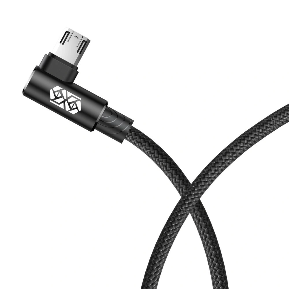 Kabel kątowy Baseus MVP Elbow USB-A/microUSB 2m 1.5A czarny
