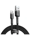 Cablu Baseus Cafule USB-A/USB-C QC 3.0 2A 2M negru-gri