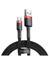 Kábel Baseus Cafule USB-A/USB-C QC 3.0 2A 2M fekete-piros