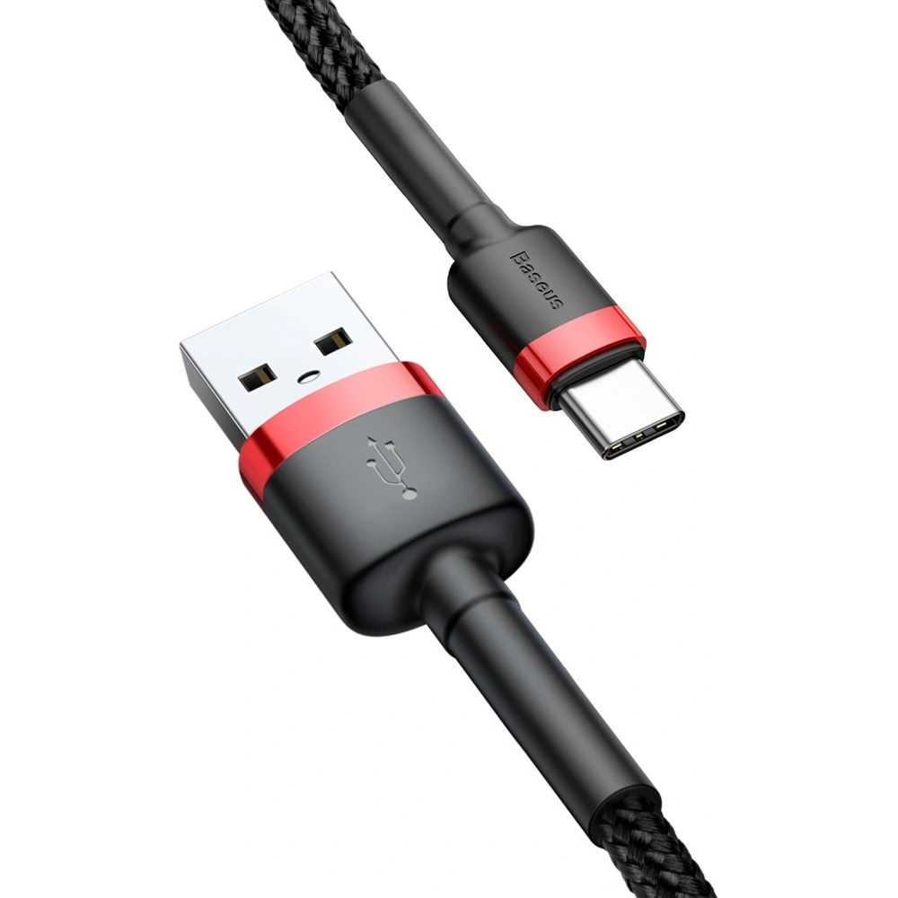 Kabel Baseus Cafule USB-A/USB-C QC 3.0 2A 2M czarno-czerwony