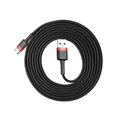 Kup Kábel Baseus Cafule USB-A/USB-C QC 3.0 2A 2M fekete-piros - BSU4111 - {ean13} - Sklep Home Screen
