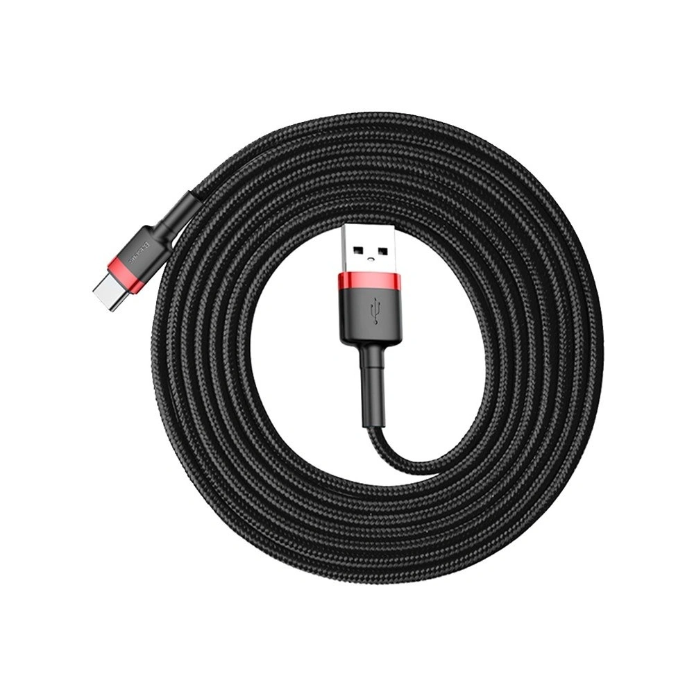 Kabel Baseus Cafule USB-A/USB-C QC 3.0 2A 2M czarno-czerwony