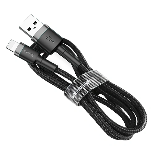 Kup Kabel Baseus Cafule USB-A/Lightning QC 3.0 1.5A 2M černý - BSU4113 - {ean13} - Sklep Home Screen