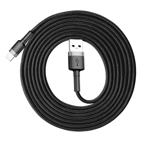 Kup Kabel Baseus Cafule USB-A/Lightning QC 3.0 1.5A 2M černý - BSU4113 - {ean13} - Sklep Home Screen