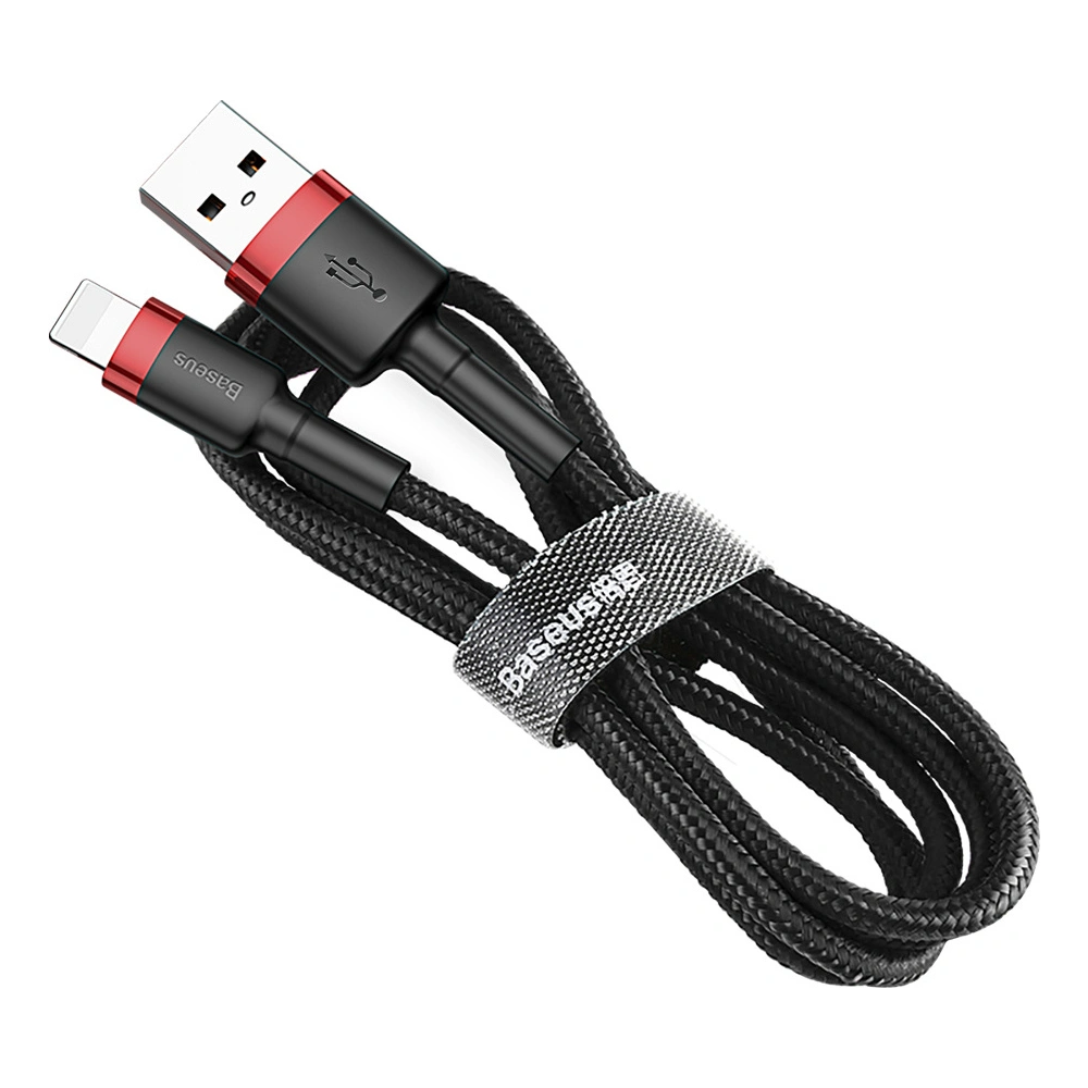 Kabel Baseus Cafule USB-A/Lightning QC 3.0 1.5A 2M czarno-czerwony