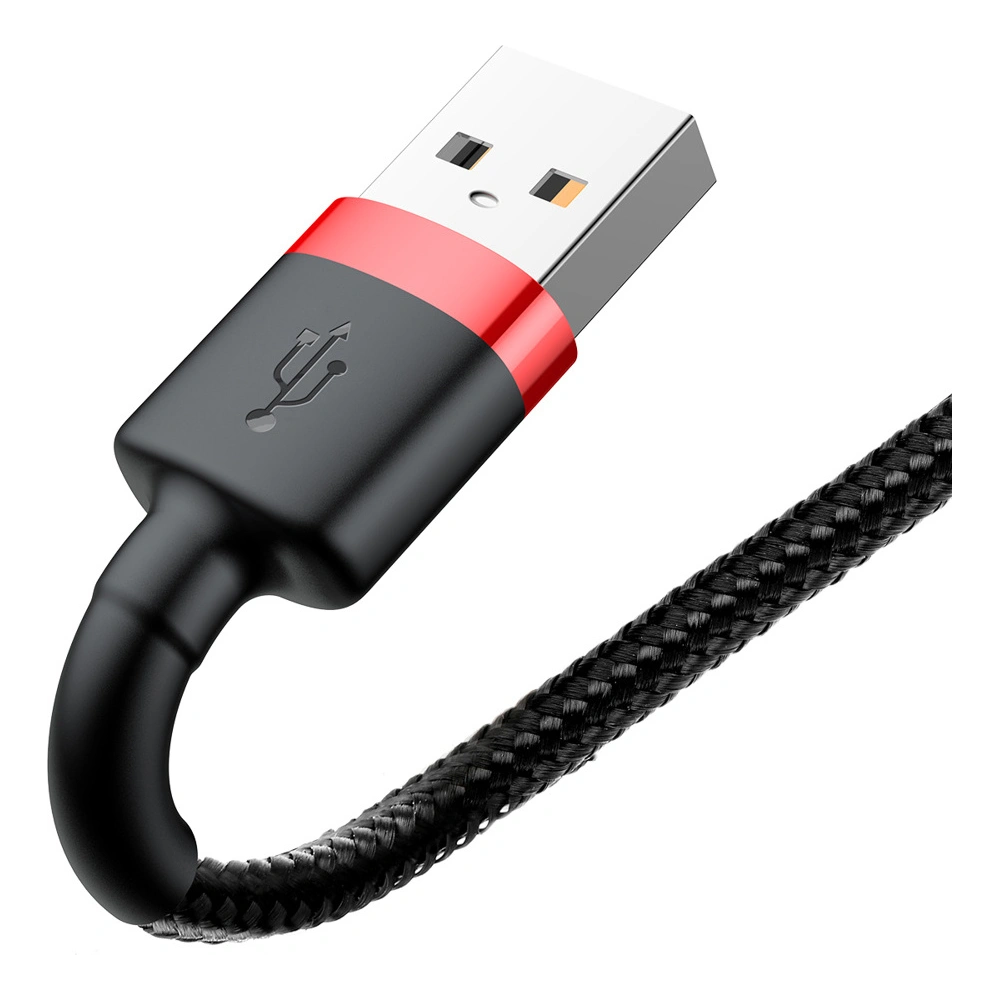 Kabel Baseus Cafule USB-A/Lightning QC 3.0 1.5A 2M czarno-czerwony