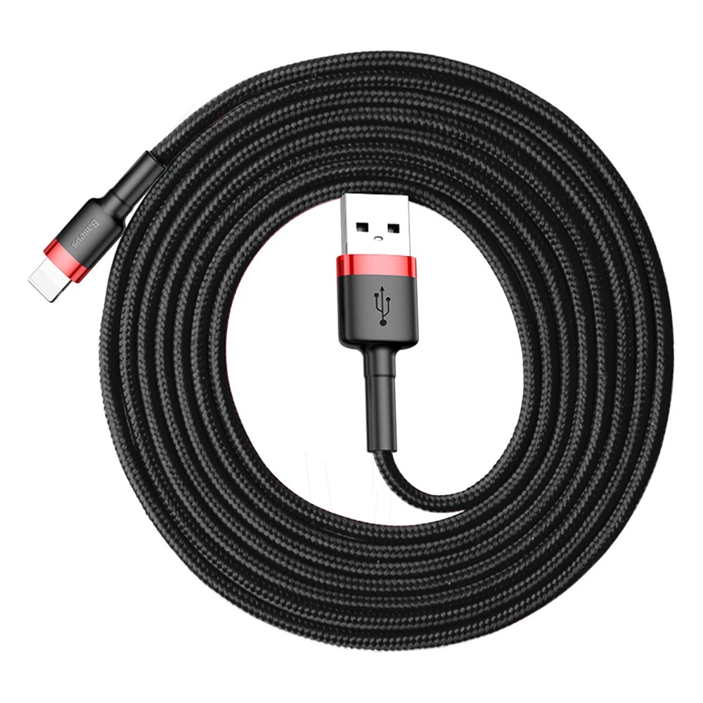 Kabel Baseus Cafule USB-A/Lightning QC 3.0 1.5A 2M czarno-czerwony