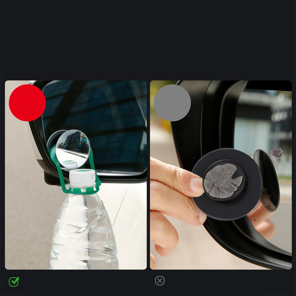 Samochodowe lusterko boczne Baseus Full-view Blind-spot Mirror czarny [2 PACK]